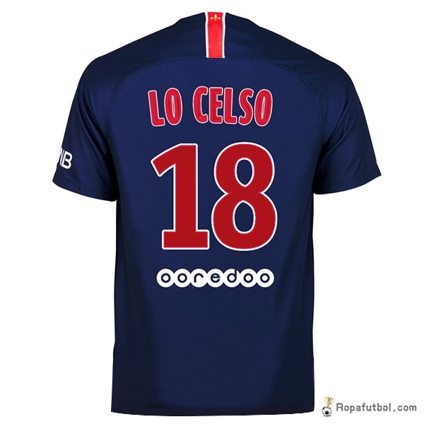 Camiseta Paris Saint Germain Replica Primera Ropa Lo Celso 2018/19 Azul